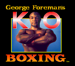 George Foreman's KO Boxing (Europe) Title Screen